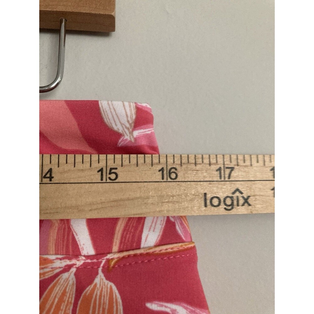 Tommy Bahama Everyday Active Floral Skort LARGE Ruffle Pink Orange Activewear - Picture 7 of 8
